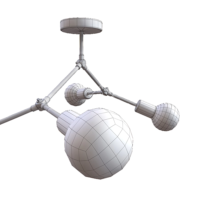 Modern Pendant Chandelier, Nowodvorski Twig 9140 3D model image 2