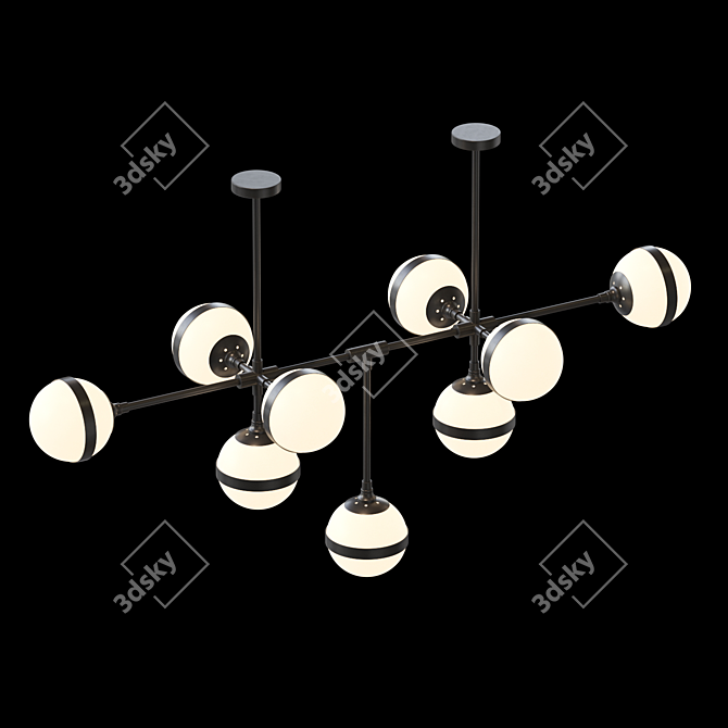 GIRA 9 Glass Pendant Lamp 3D model image 2