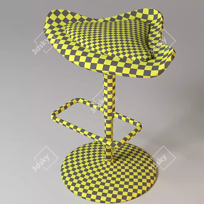 Contemporary Leather Chair 3D model image 3