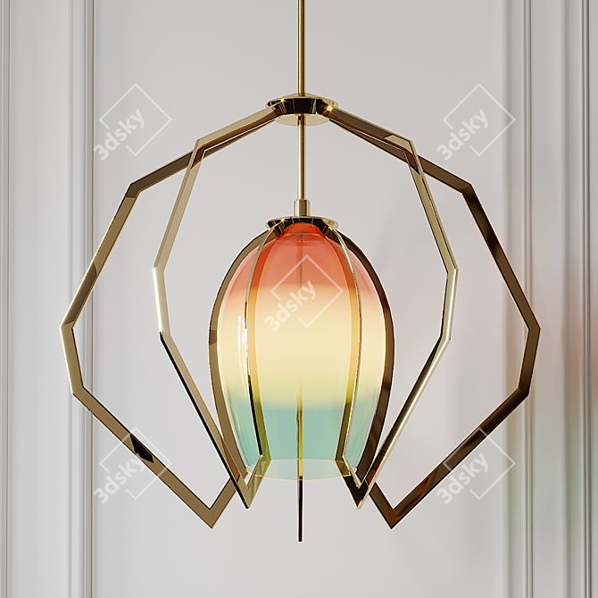 Elegant Bec Brittain Vise Chandelier 3D model image 1