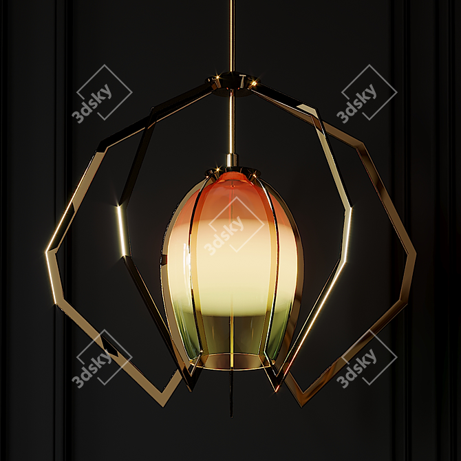 Elegant Bec Brittain Vise Chandelier 3D model image 2