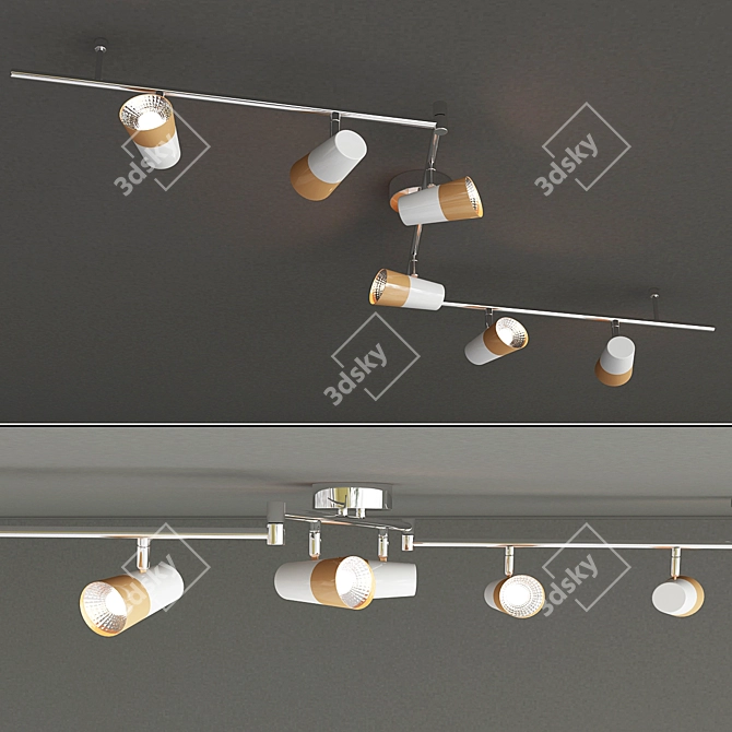 Mini Ice GU10 Pendant Light 3D model image 3