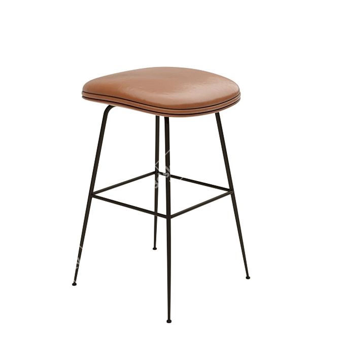 Modern Architecture Barstool Set 3D model image 1