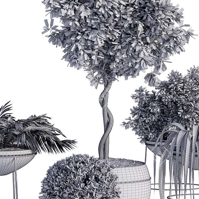 Garden Oasis: Complete Outdoor Plants 3D model image 5