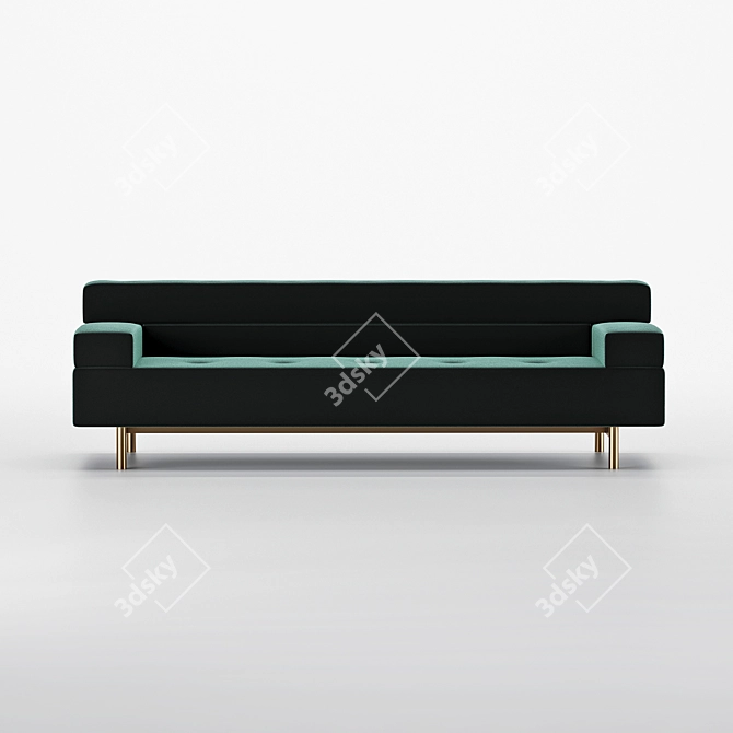 Sleek Daytona Sofa 3D model image 2