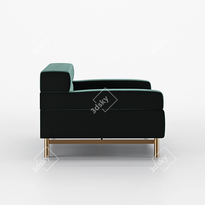 Sleek Daytona Sofa 3D model image 3