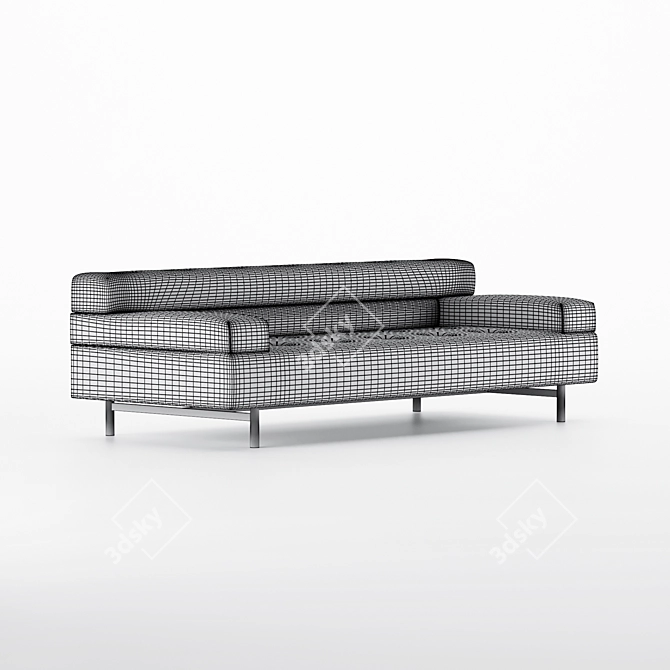 Sleek Daytona Sofa 3D model image 4