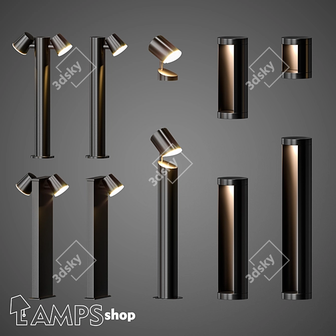 Versatile Street Lighting Pack: Sizes, Quality, and More 3D model image 1