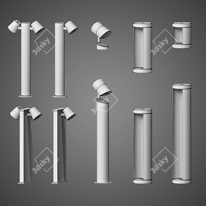 Versatile Street Lighting Pack: Sizes, Quality, and More 3D model image 2