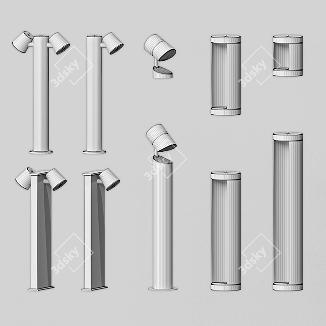 Versatile Street Lighting Pack: Sizes, Quality, and More 3D model image 3