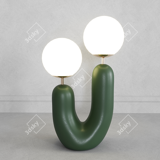 Desert Glow Cactus Lamp 3D model image 1