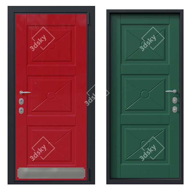 Fortis: Premium European Doors 3D model image 1