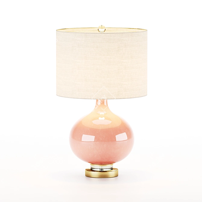 Contemporary Pink Table Lamp 3D model image 4