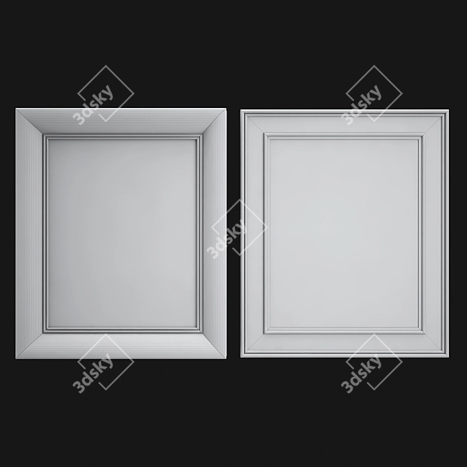 Classic Art Frames 3D model image 2