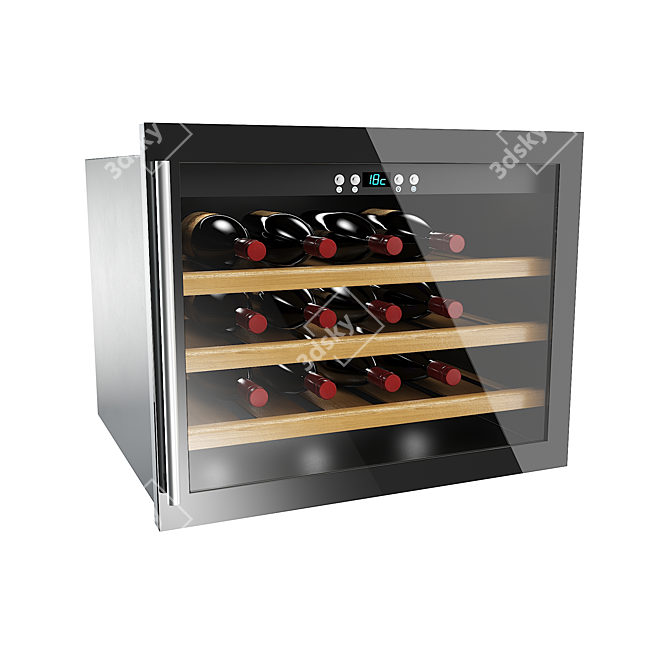 Luxury WineSafe Storage Solution 3D model image 1