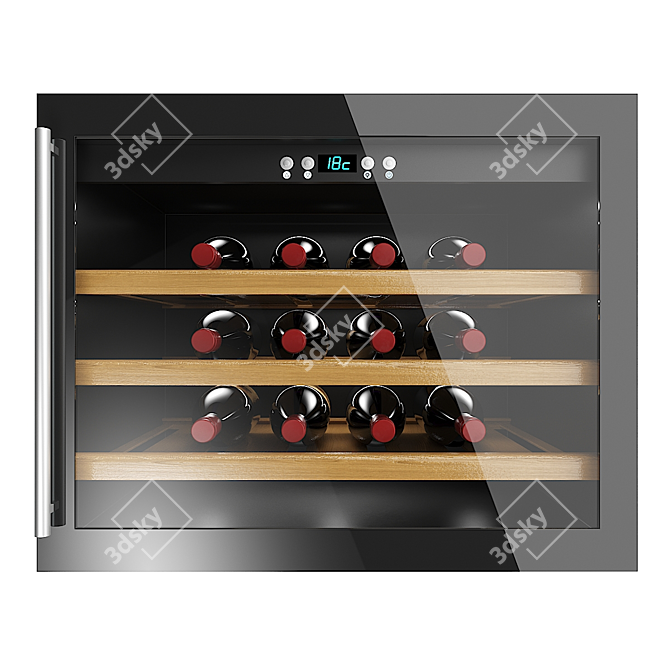 Luxury WineSafe Storage Solution 3D model image 2