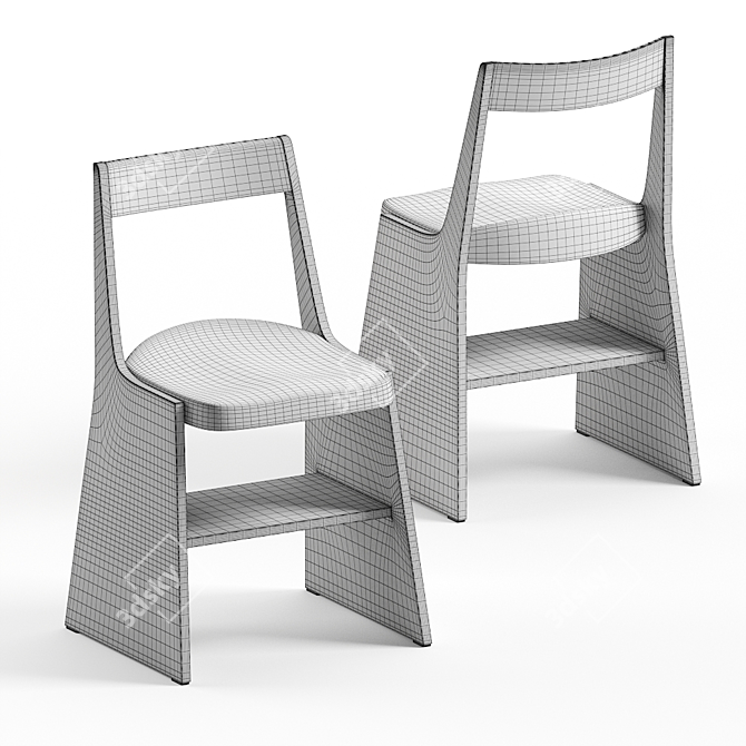 Fronda Chair with Storage | MATTIAZZI 3D model image 5