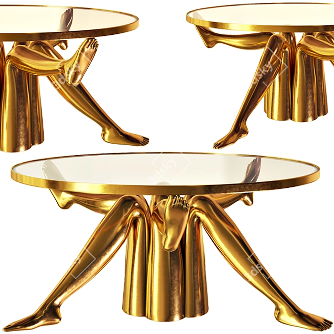 Elegant Isadora Table by Kelly 3D model image 1