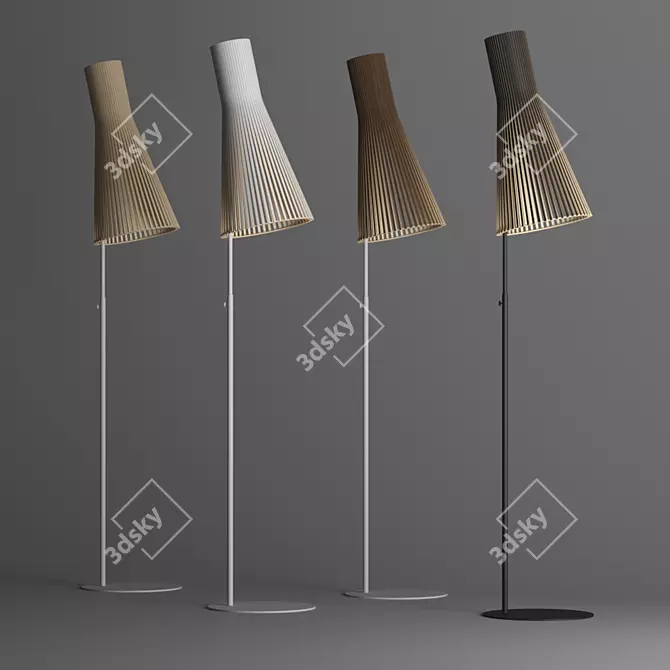 Secto 4210: Elegant Floor Lamp 3D model image 1