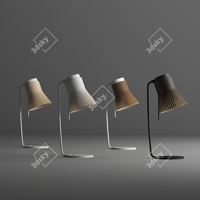 Sleek and Stylish Petite Table Lamp 3D model image 1
