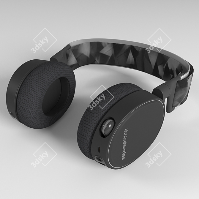 Immersive Wireless Gaming Headphones 3D model image 1