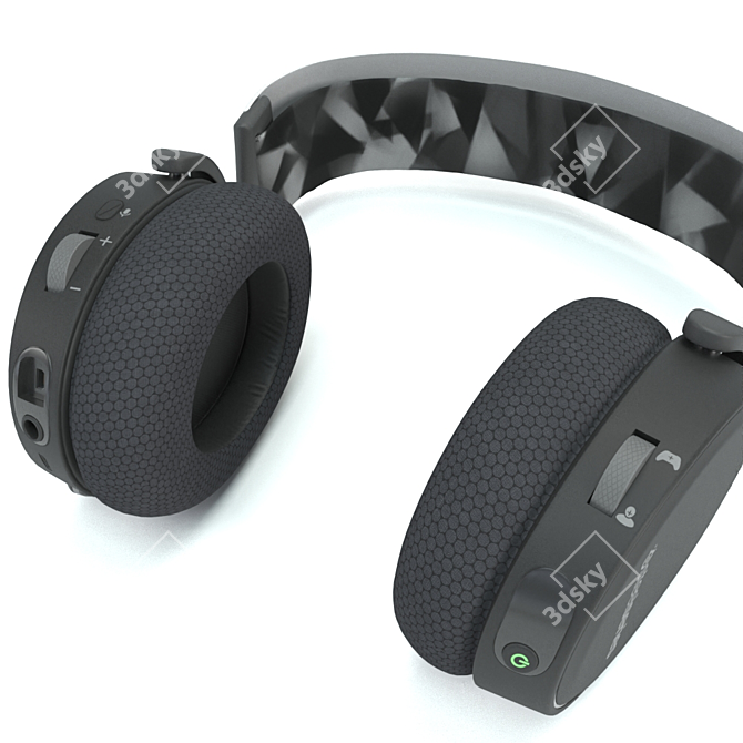 Immersive Wireless Gaming Headphones 3D model image 4