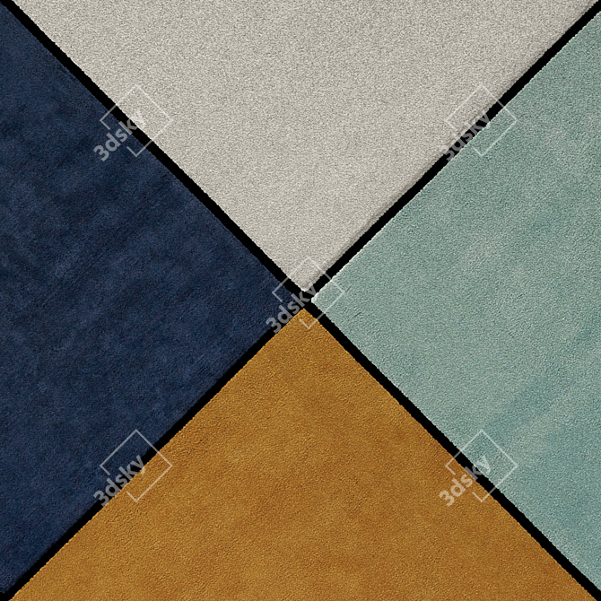 Renzo Cotton Shag Rug: Stylish and Cozy 3D model image 2