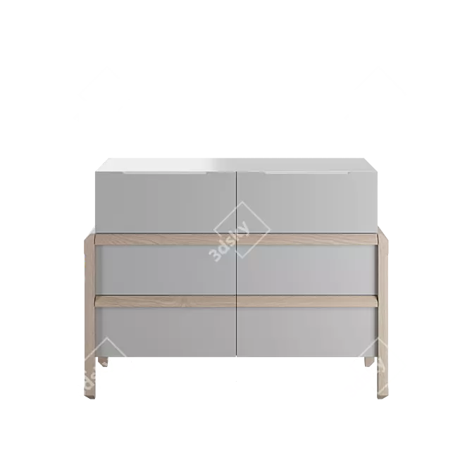 Mogus 6-Drawer Commode: Organize in Style! 3D model image 1