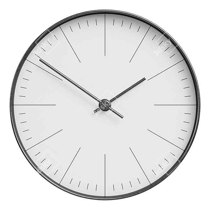 Title: Modern Clock (V3) 3D model image 4
