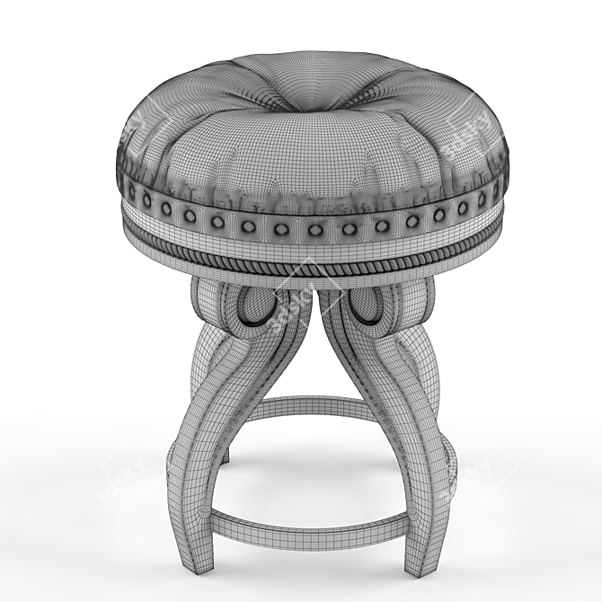 Classic Style Retro Chair 3D model image 3