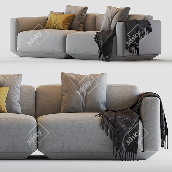  Versatile and Stylish Develius Modular Sofa 3D model image 2