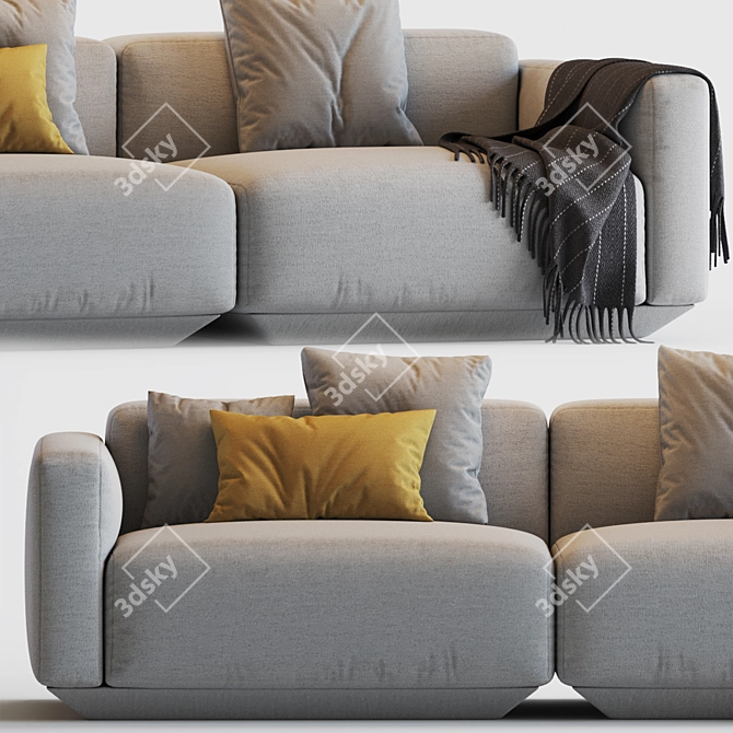  Versatile and Stylish Develius Modular Sofa 3D model image 3