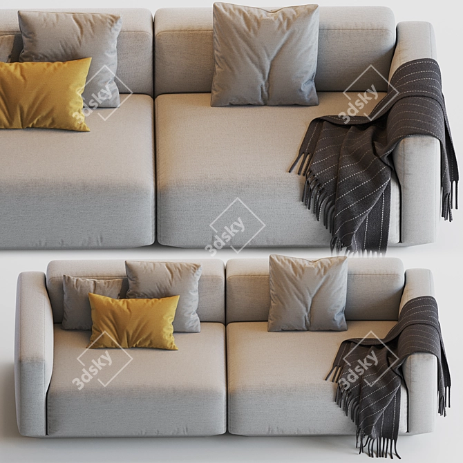  Versatile and Stylish Develius Modular Sofa 3D model image 4