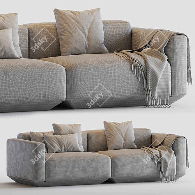  Versatile and Stylish Develius Modular Sofa 3D model image 5