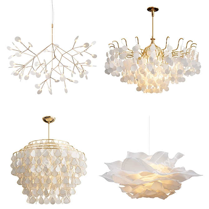 Elegant Chandelier Collection: Illuminate Your Space 3D model image 1