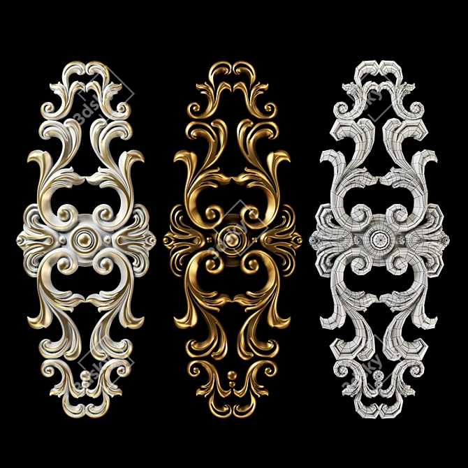 Vertical Decor - Ideal for CNC Cutting! 3D model image 1