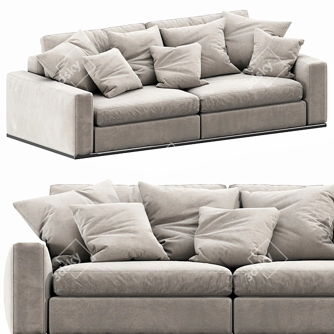 Elegant Flexform Beauty Sofa 3D model image 4