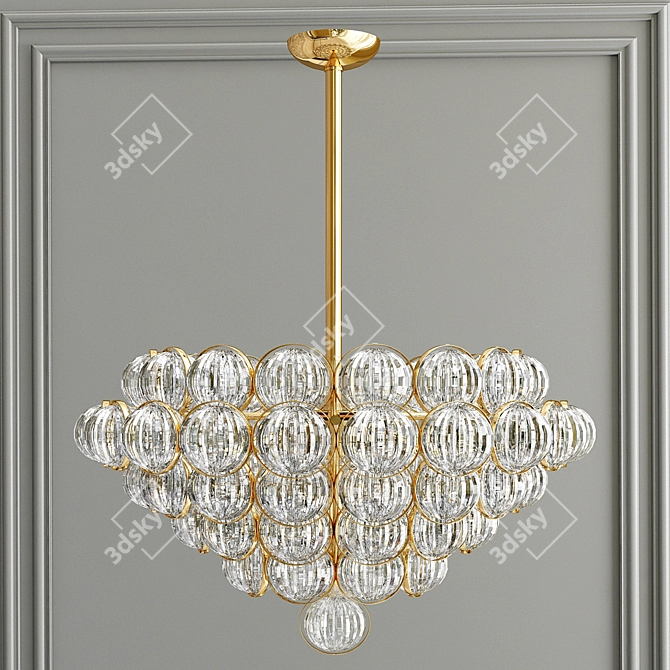Exquisite Gold Ceiling Light | Atomos by Baroncelli 3D model image 2