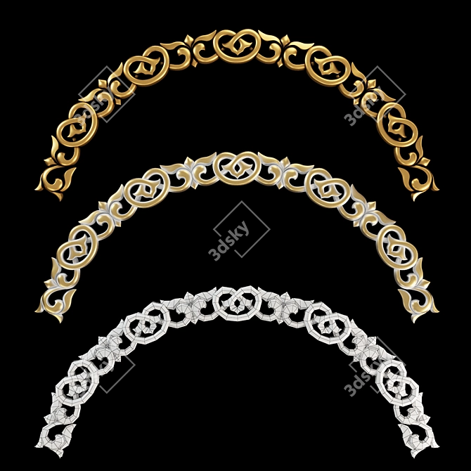 Title: Saintly Arch CNC Cutting Kit 3D model image 1