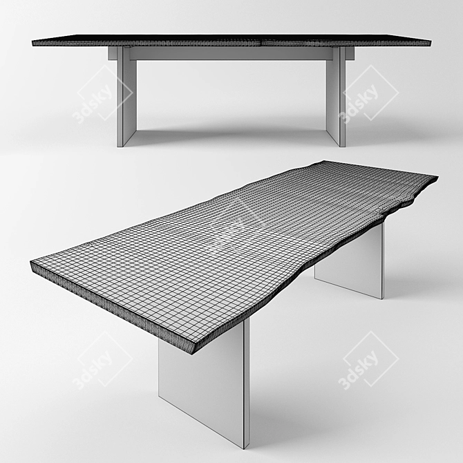 Lively Edges Table by IVAN CHUDOV 3D model image 2