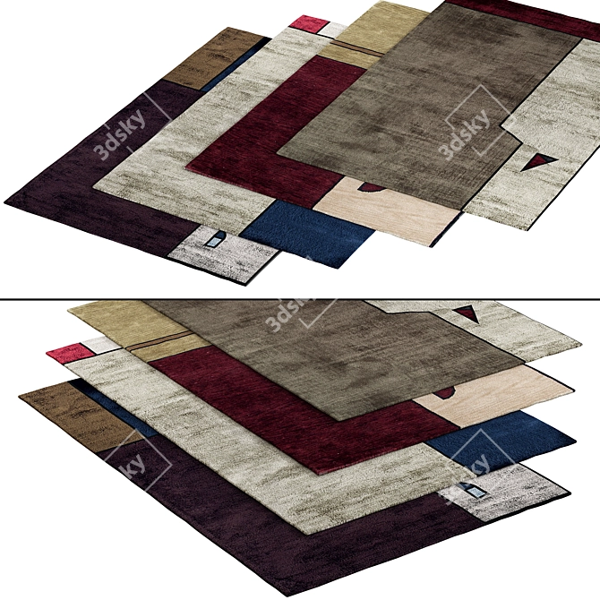 Stylish 69-Inch Carpet 3D model image 2