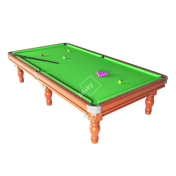 Luxury Game Room Table 3D model image 2