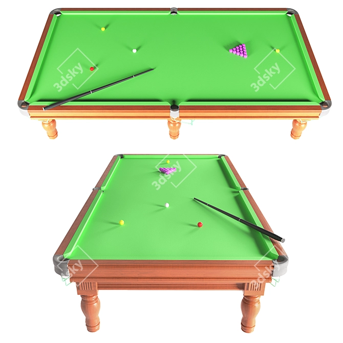 Luxury Game Room Table 3D model image 3