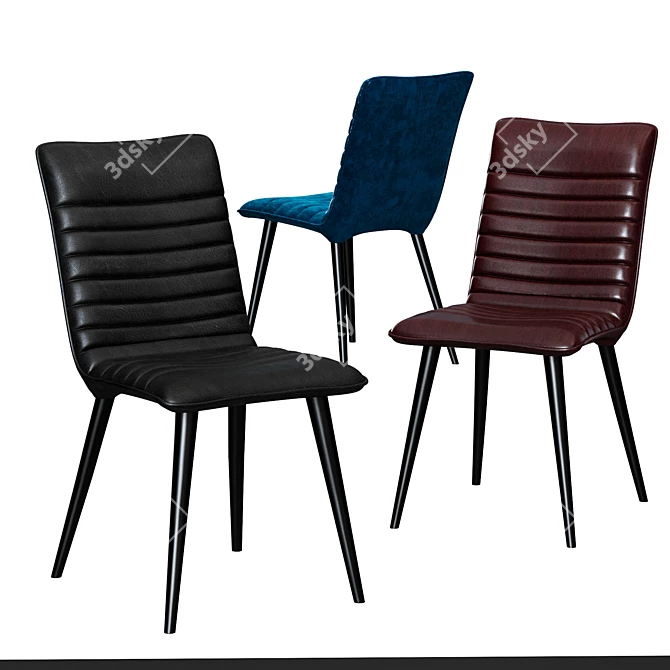 Modern Ace Side Chair: Sleek Design for Stylish Interiors 3D model image 4