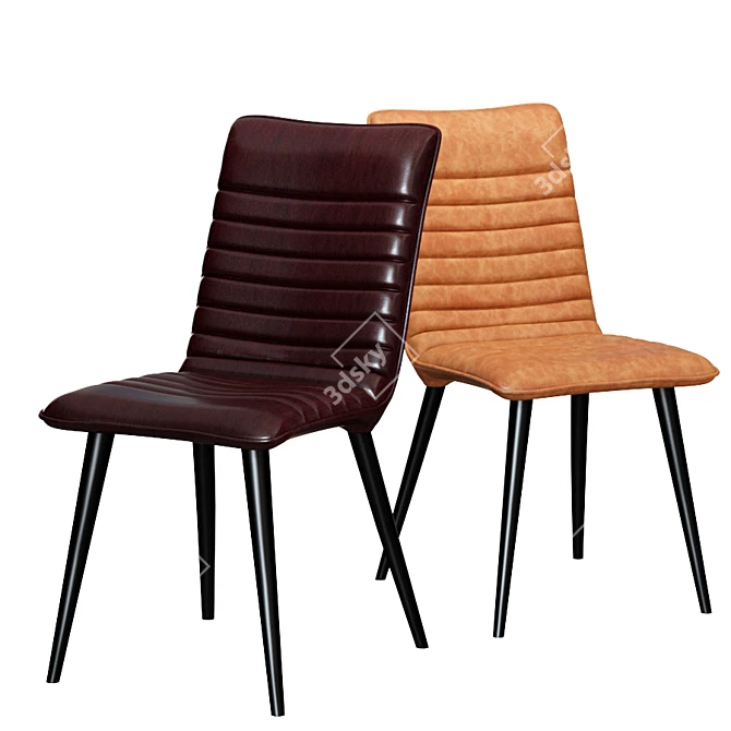 Modern Ace Side Chair: Sleek Design for Stylish Interiors 3D model image 1