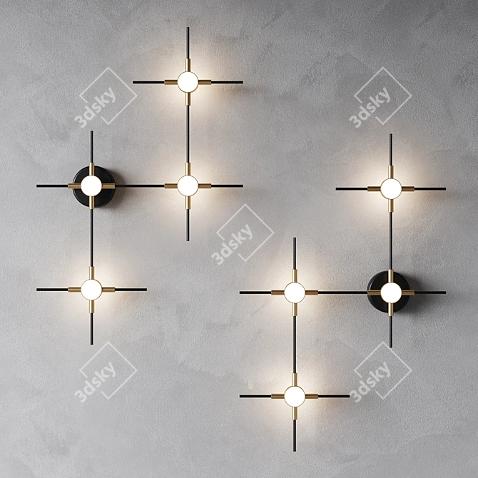 Modern LED Wall Lamp: Lampatron 3D model image 1