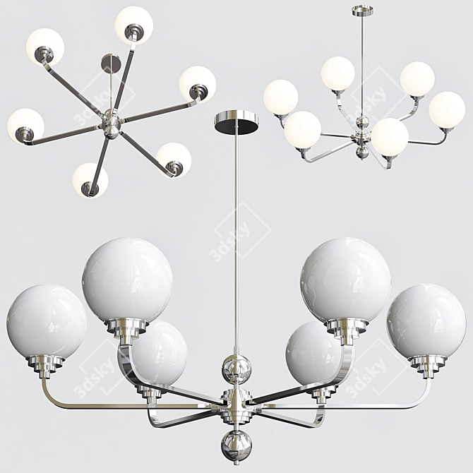 Modern Abano Pendant Light 3D model image 1