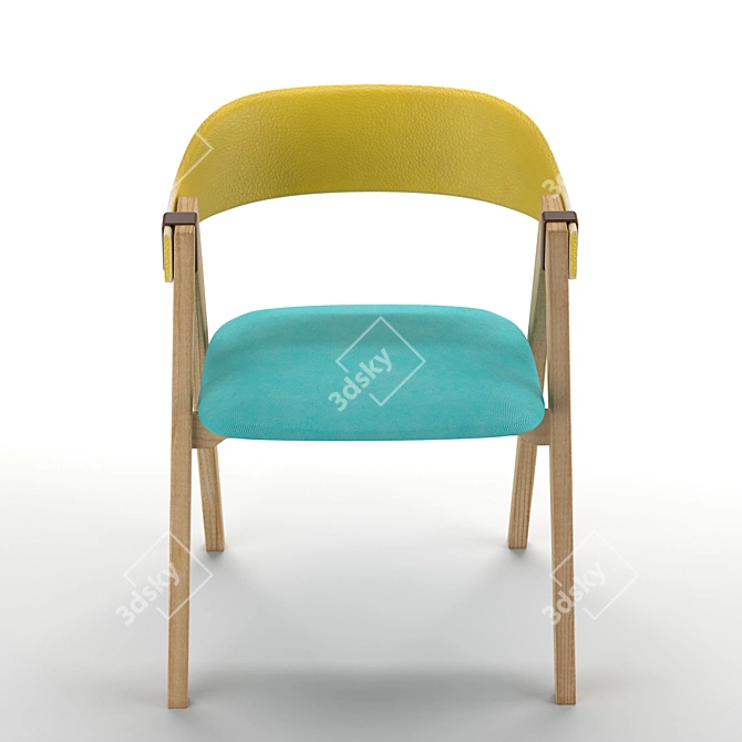 Elegant Mathilda Chair: Perfect Blend of Comfort and Style 3D model image 2