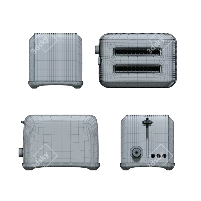 Orange Toaster Unit - UST-018 3D model image 3