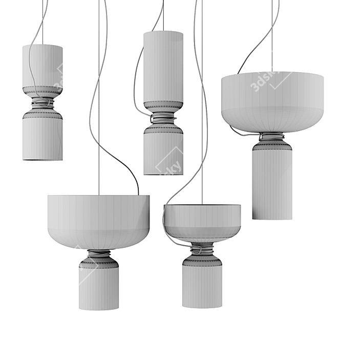 Modern ANDlight SPOTLIGHT VOLUMES Pendant 3D model image 2